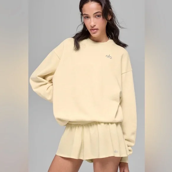 Alo yoga accolade pullover Medium Candlelight yellow (pale yellow) - Picture 2 of 7